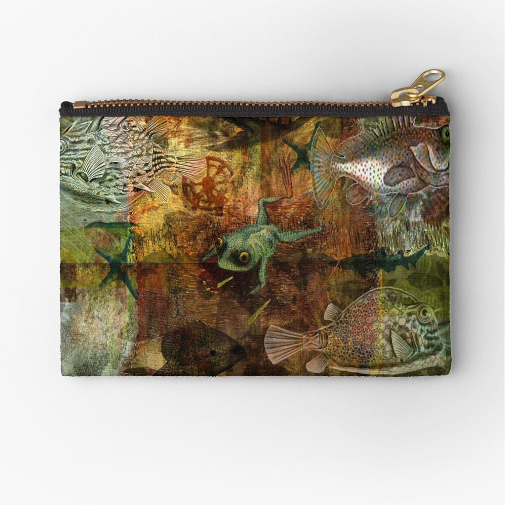 Swimming Against the Tide Zipper Pouch