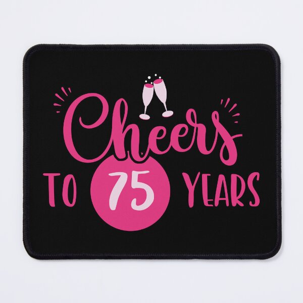 Item preview, 75th Birthday Cheers Chic Pink Gift Idea designed and sold by haselshirt.