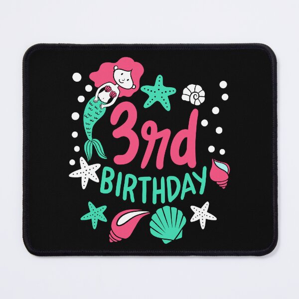 Item preview, 3rd Birthday Mermaid Gift For Girls Turning 3 designed and sold by haselshirt.