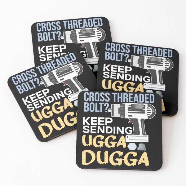 Item preview, Cross Threaded Bolt? Keep Sending Ugga Dugga Funny Mechanic designed and sold by alltheprints.