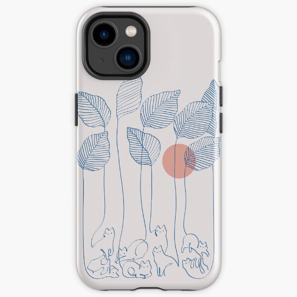 Cat and Plant 40 iPhone Tough Case