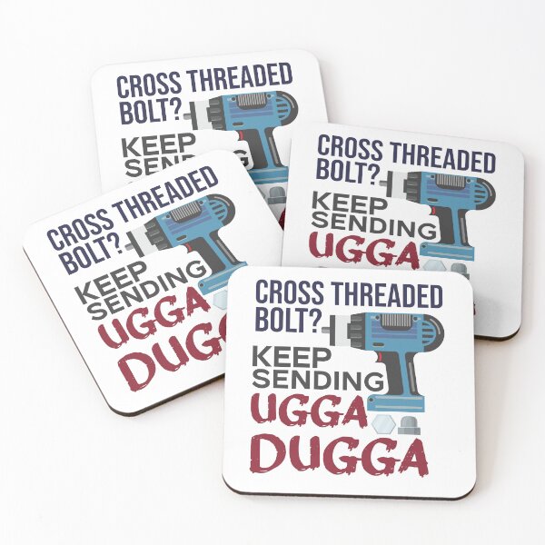 Item preview, Cross Threaded Bolt? Keep Sending Ugga Dugga Funny Mechanic designed and sold by alltheprints.
