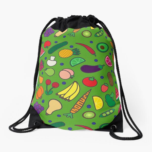 Fruits and Veggies! Drawstring Bag