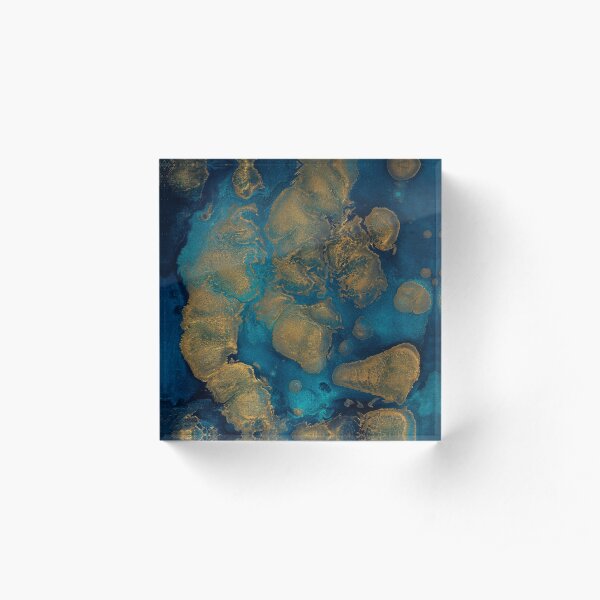Islands Abstracted Acrylic Block
