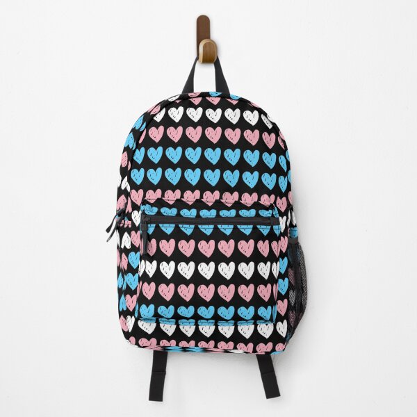 Item preview, Scribble Hearts Forming the Trans Pride Flag designed and sold by Happy Puppy Print On Demand.