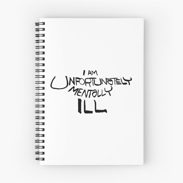 Item preview, I am Unfortunately Mentally Ill (black text version) designed and sold by moon-detective.