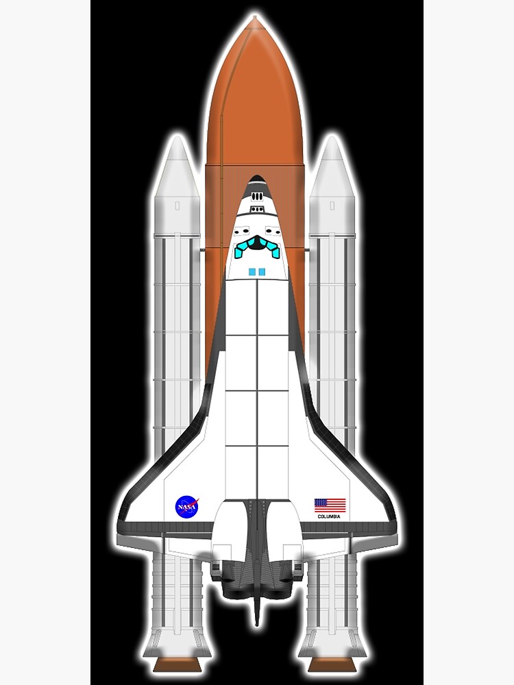Space Shuttle Discovery. Space. Orbit. On Black. by TOMSREDBUBBLE