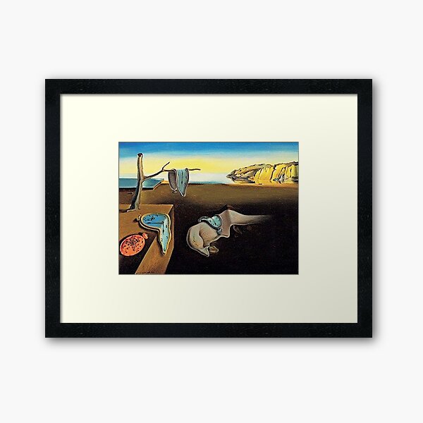 DALI, Salvador Dali, The Persistence of Memory, 1931. Framed Art Print