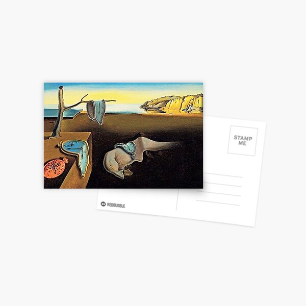 DALI, Salvador Dali, The Persistence of Memory, 1931. Postcard