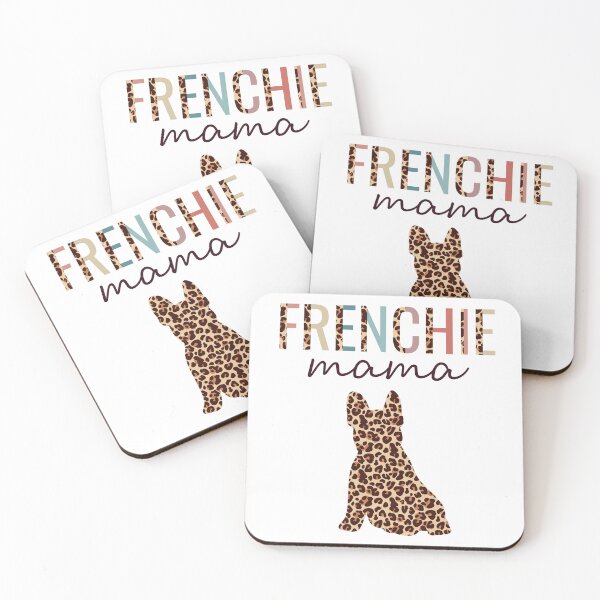 Artikelvorschau, Frenchie Mama mit Leopardenmuster für französische Bulldoggen-Hundemutter-T-Shirt entworfen und verkauft von JokeGysen.