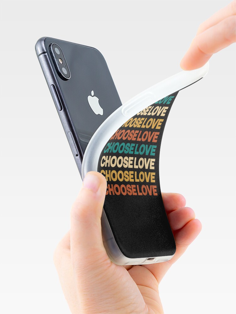 Disover Choose Love Buffalo Text iPhone Case