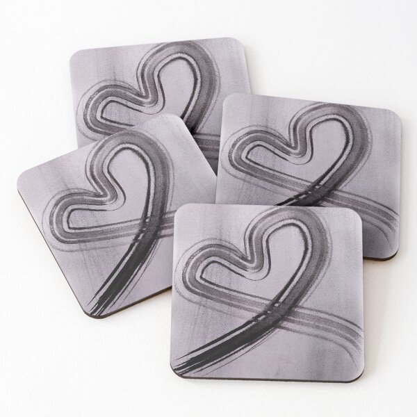 Item preview, Heart-shaped lines on purple background 2 designed and sold by quinnstyle.