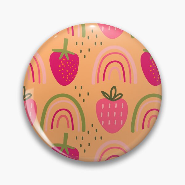 Item preview, strawberry rainbow pattern designed and sold by stampbliss.