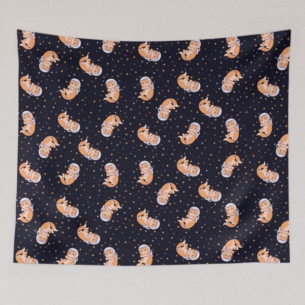 Item preview, Astronaut Cat In Outer Space designed and sold by anacecilia.