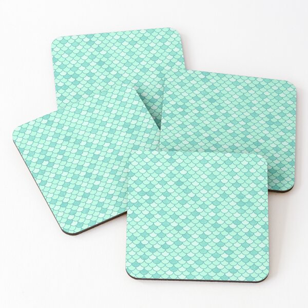 Item preview, Light Teal Mermaid Scales Pattern designed and sold by Saanis.