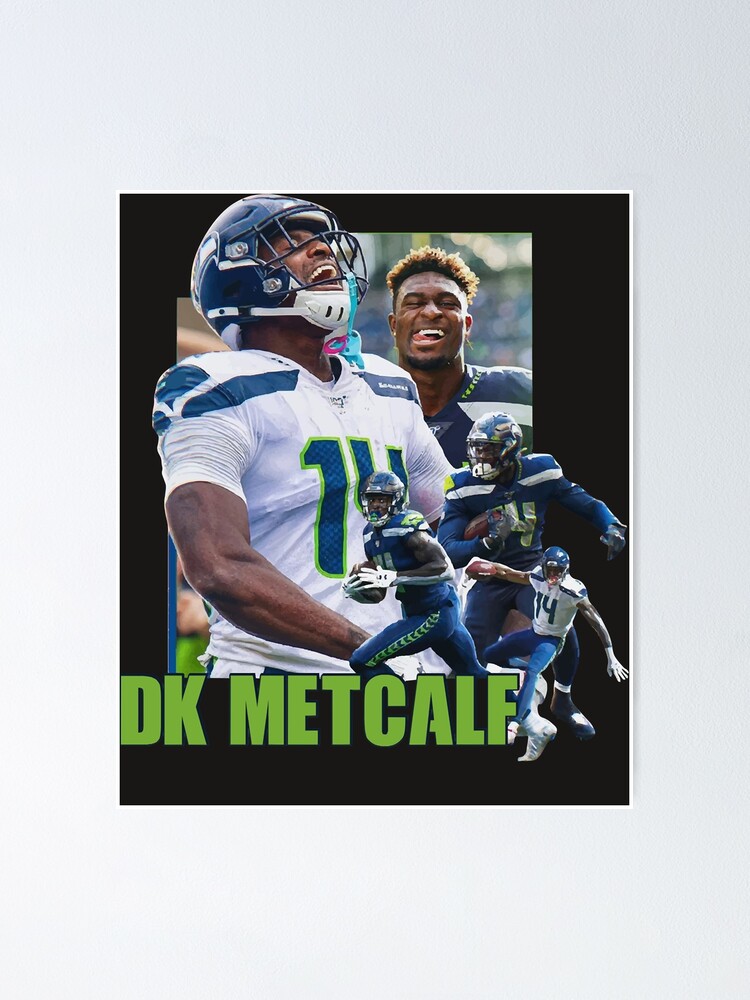 DK Metcalf Poster Seattle Seahawks Canvas Print Wall Art 