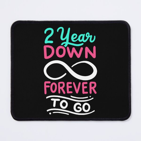Item preview, 2nd Wedding Anniversary - 2 Year Down Forever To Go designed and sold by haselshirt.