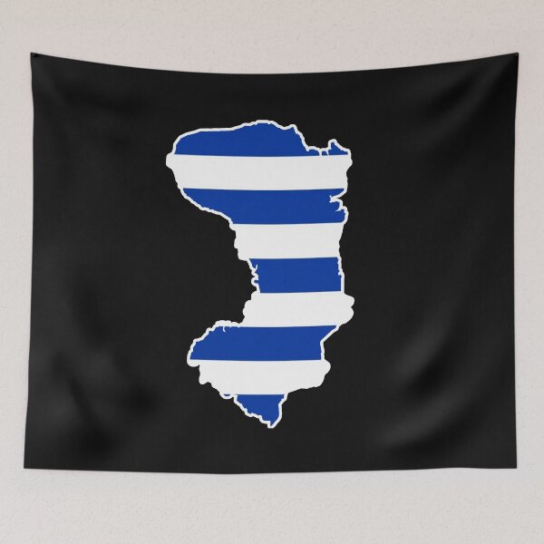 Item preview, Chios Greek Island Greece Map Χίος, Ελλάδα Blue White Greek Flag designed and sold by digitalsocial.
