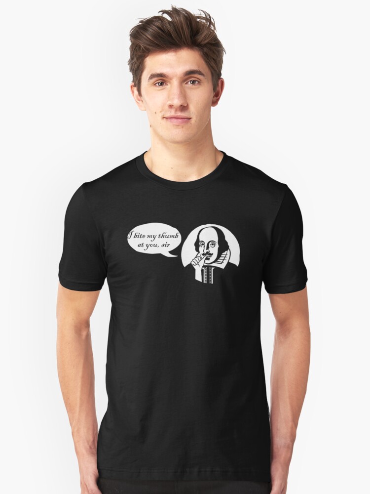 Alternate view of I Bite My Thumb At You, Sir Slim Fit T-Shirt