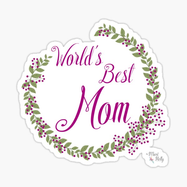 World's Best Mom Pegatina