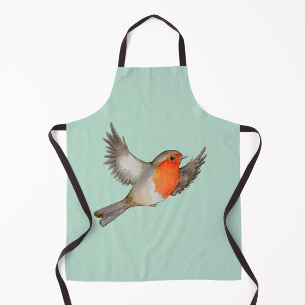 Item preview, A watercolor drawing of a flying robin designed and sold by Bwiselizzy.