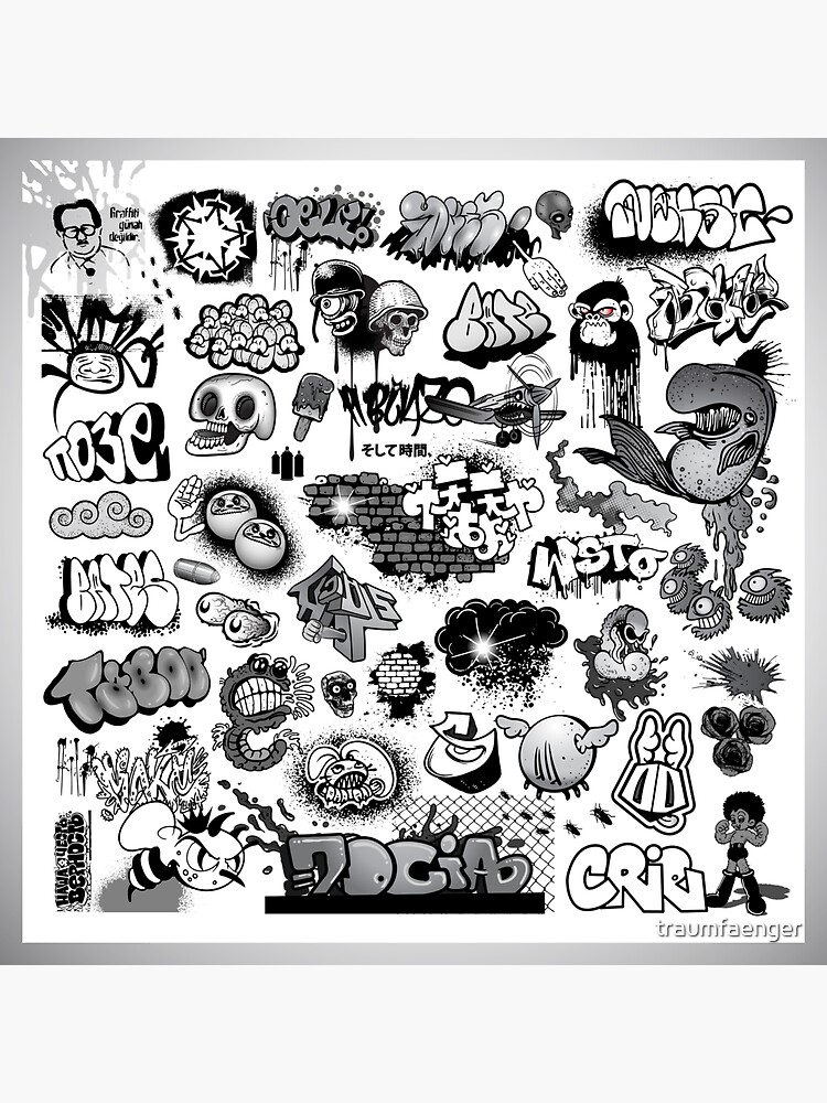 "Graffiti Wall" Sticker for Sale by traumfaenger Redbubble