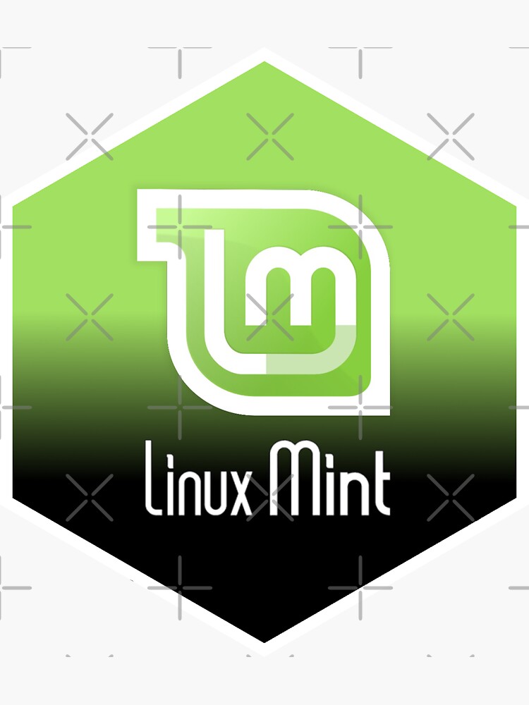 Thumbnail 3 of 3, Sticker, hexagonal hex linux designed and sold by yourgeekside.