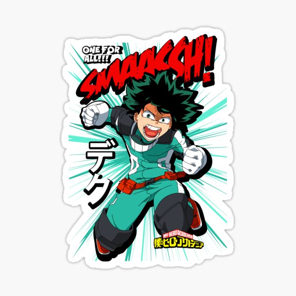 My Hero Academia Deku Sticker By Abpdesign Redbubble 