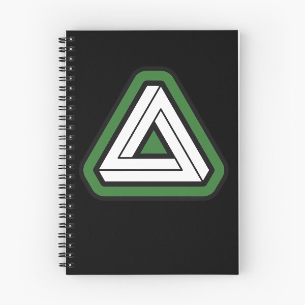 Item preview, Green Impossible Triangle Optical Illusion designed and sold by iscaStudioArt.