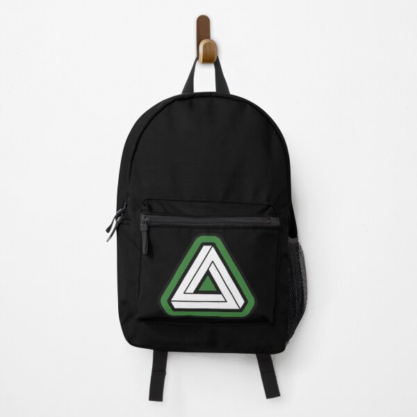 Item preview, Green Impossible Triangle Optical Illusion designed and sold by iscaStudioArt.