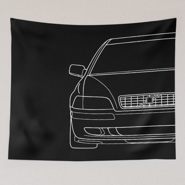 Item preview, S40/V40 T4 front white lines best t-shirt design  designed and sold by EdimDesign.