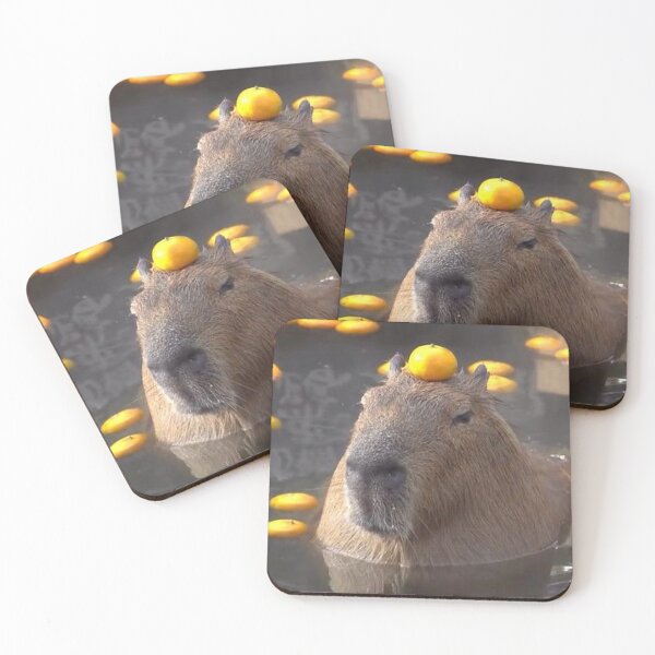 Item preview, Capybara with orange designed and sold by FunkisDesignes.