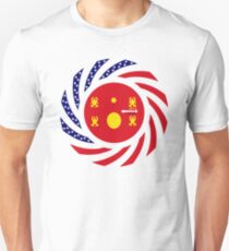 Hmong American Multinational Patriot Flag Series 1.0 Slim Fit T-Shirt