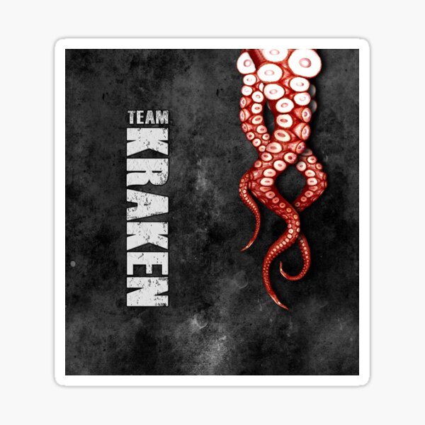 Kraken Black Triple threat Sticker