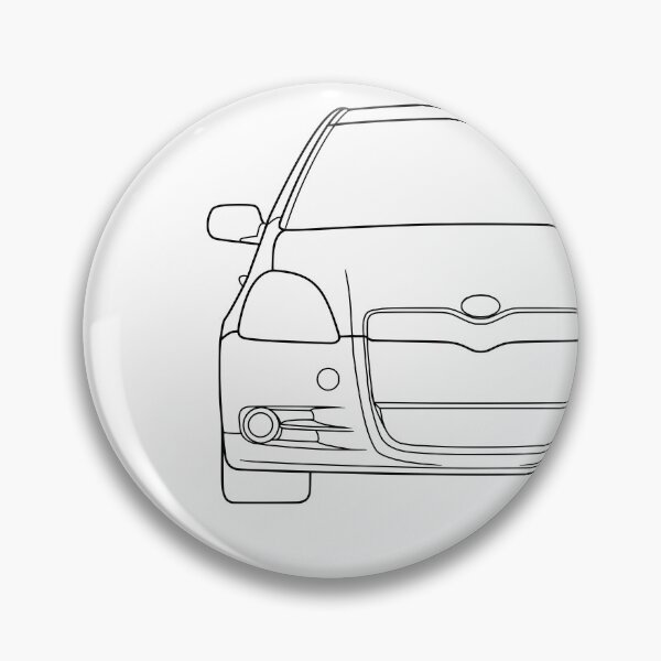 Item preview, Toyota Yaris Vitz Platz Echo 1999-2003 black lines designed and sold by EdimDesign.
