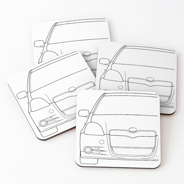 Item preview, Toyota Yaris Vitz Platz Echo 1999-2003 black lines designed and sold by EdimDesign.