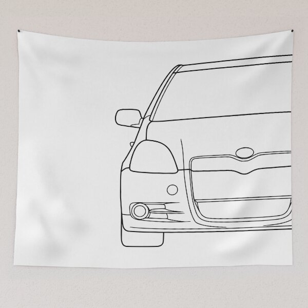 Item preview, Toyota Yaris Vitz Platz Echo 1999-2003 black lines designed and sold by EdimDesign.