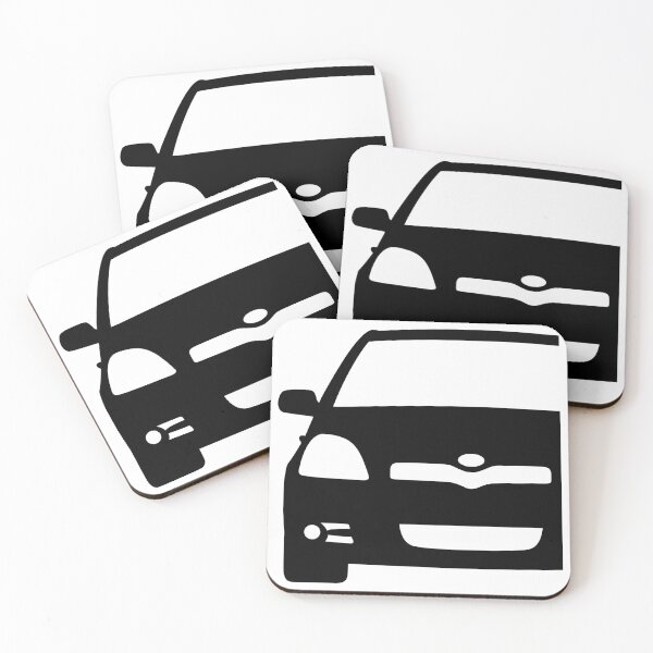 Item preview, Toyota Yaris Vitz Platz Echo 1999-2003 black silhouette designed and sold by EdimDesign.