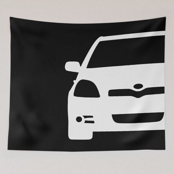 Item preview, Toyota Yaris Vitz Platz Echo 1999-2003 white silhouette designed and sold by EdimDesign.