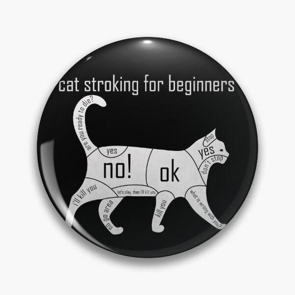 Item preview, Cat Stroking For Beginners Guide - Funny Cats Chart designed and sold by V0L0S.