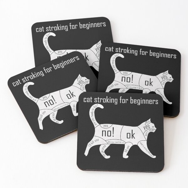 Item preview, Cat Stroking For Beginners Guide - Funny Cats Chart designed and sold by V0L0S.