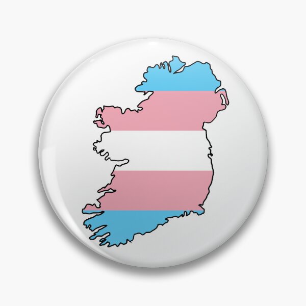 Item preview, Ireland Outline - Trans Pride Flag designed and sold by uni-que-designs.