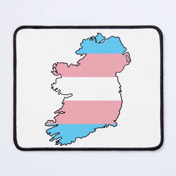 Item preview, Ireland Outline - Trans Pride Flag designed and sold by uni-que-designs.