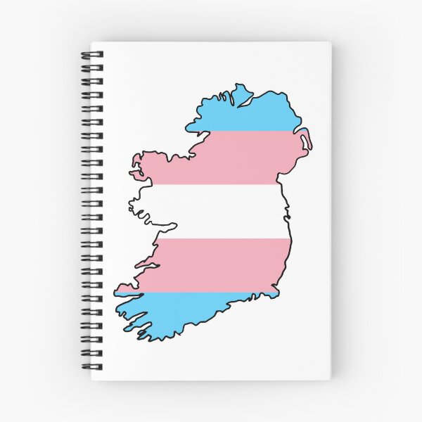 Item preview, Ireland Outline - Trans Pride Flag designed and sold by uni-que-designs.
