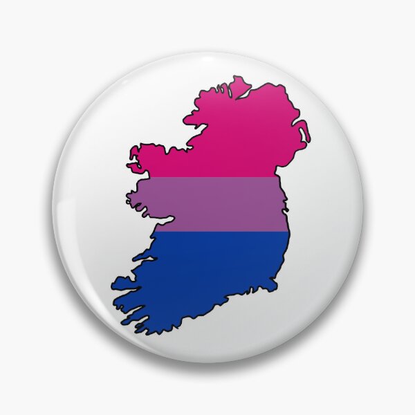 Item preview, Ireland Outline - Bi Pride Flag designed and sold by uni-que-designs.