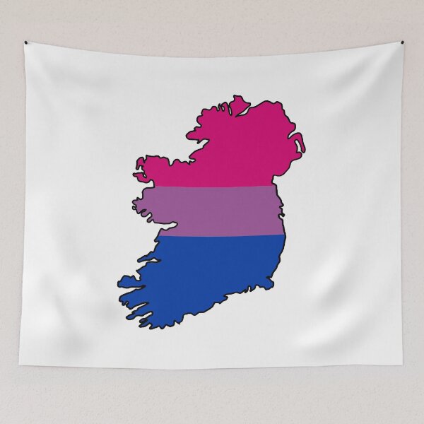 Item preview, Ireland Outline - Bi Pride Flag designed and sold by uni-que-designs.