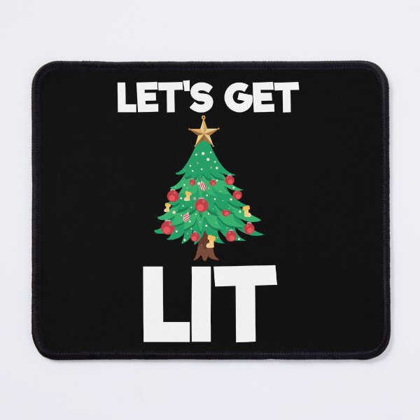 Item preview, Let's Get Lit Christmas Tree Holiday Drinking Gift designed and sold by haselshirt.