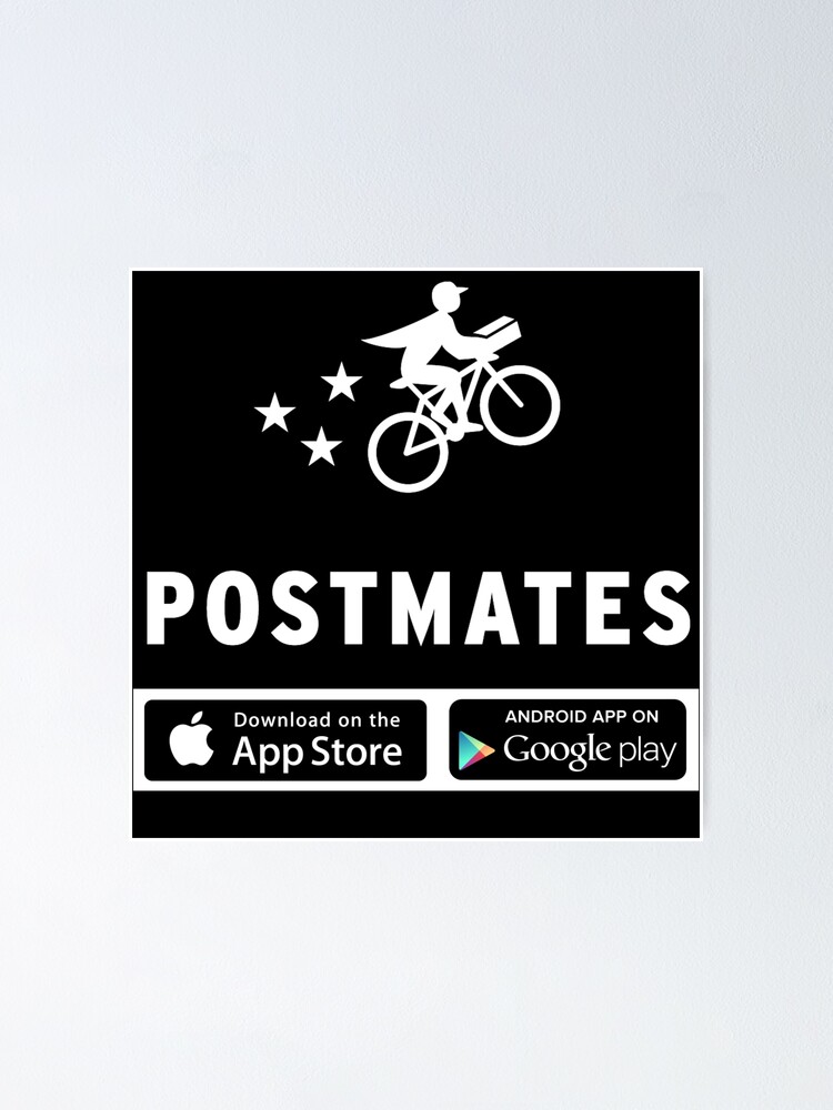 "Postmates Fleet Apparel Apps Design" Poster by PureCreations Redbubble