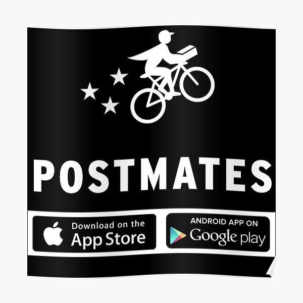 "Postmates Fleet Apparel Apps Design" Poster by PureCreations Redbubble