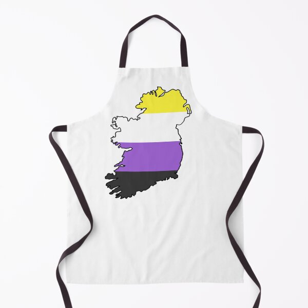 Item preview, Ireland Outline - Nonbinary Pride Flag designed and sold by uni-que-designs.